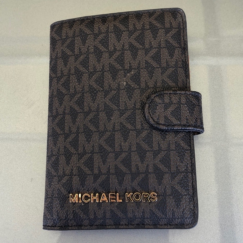 MK Leather Passport wallet